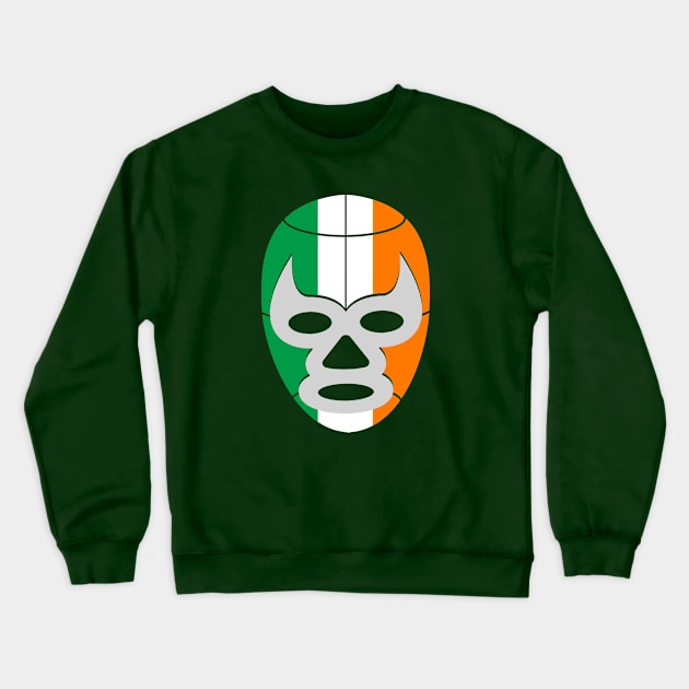 LUCHADOR MASK - Irish Crewneck Sweatshirt by LILNAYSHUNZ